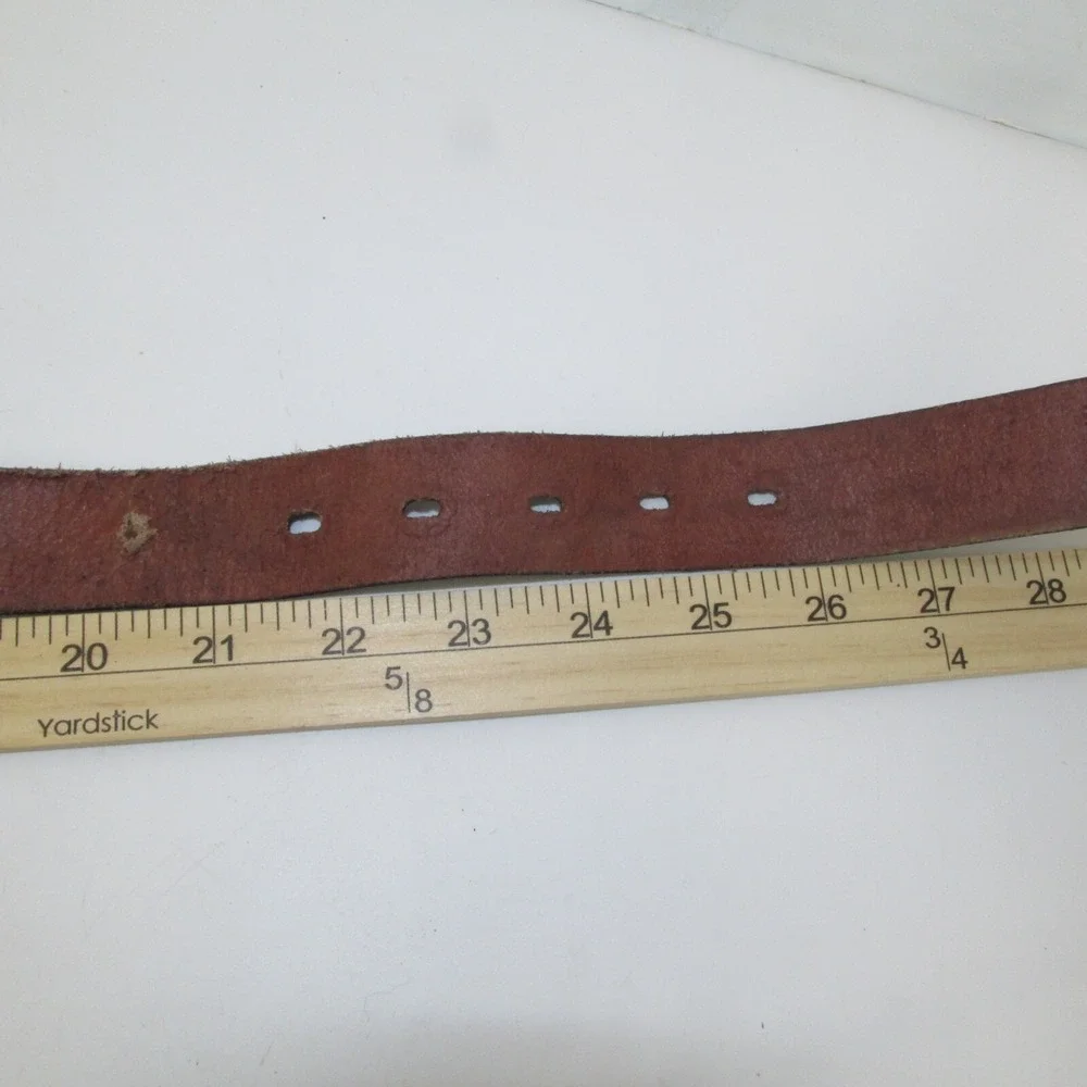 Nocona Genu Leather Belt and Bullrider Buckle Boys 24 Inches Bull Riders Cowboys